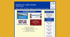 Desktop Screenshot of judaicstudies.org